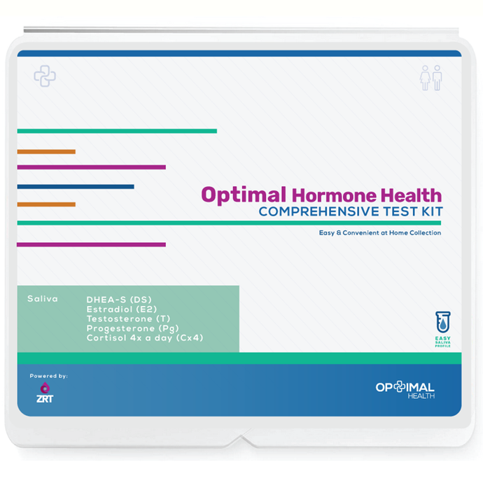 Optimal Hormone Health - Comprehensive - Easy & Convenient At Home Test Kit Saliva Collection
