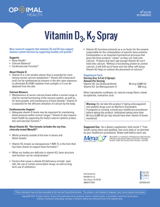 Vitamin D3, K2 Spray